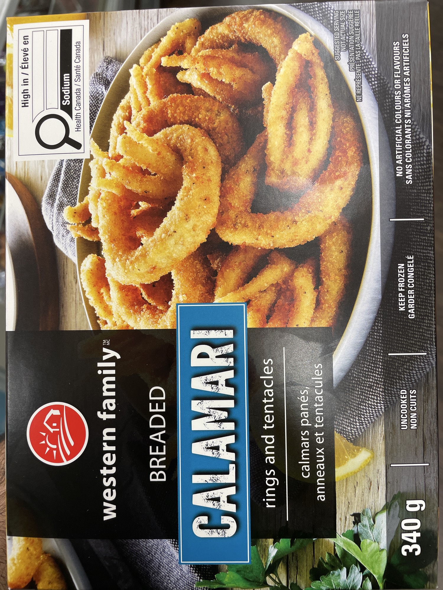 Breaded Calamari Rings and Tentacles