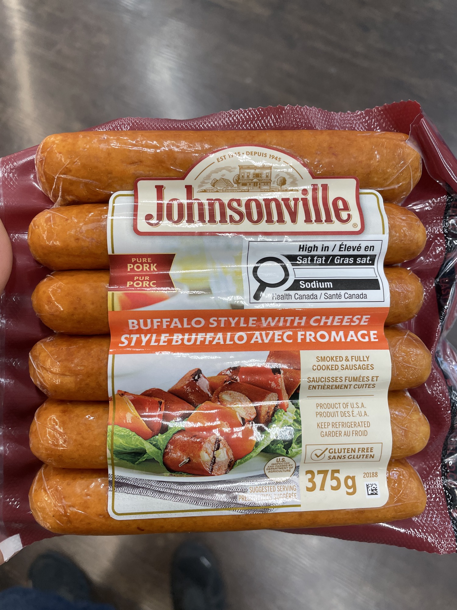 Buffalo Style with Cheese Sausages