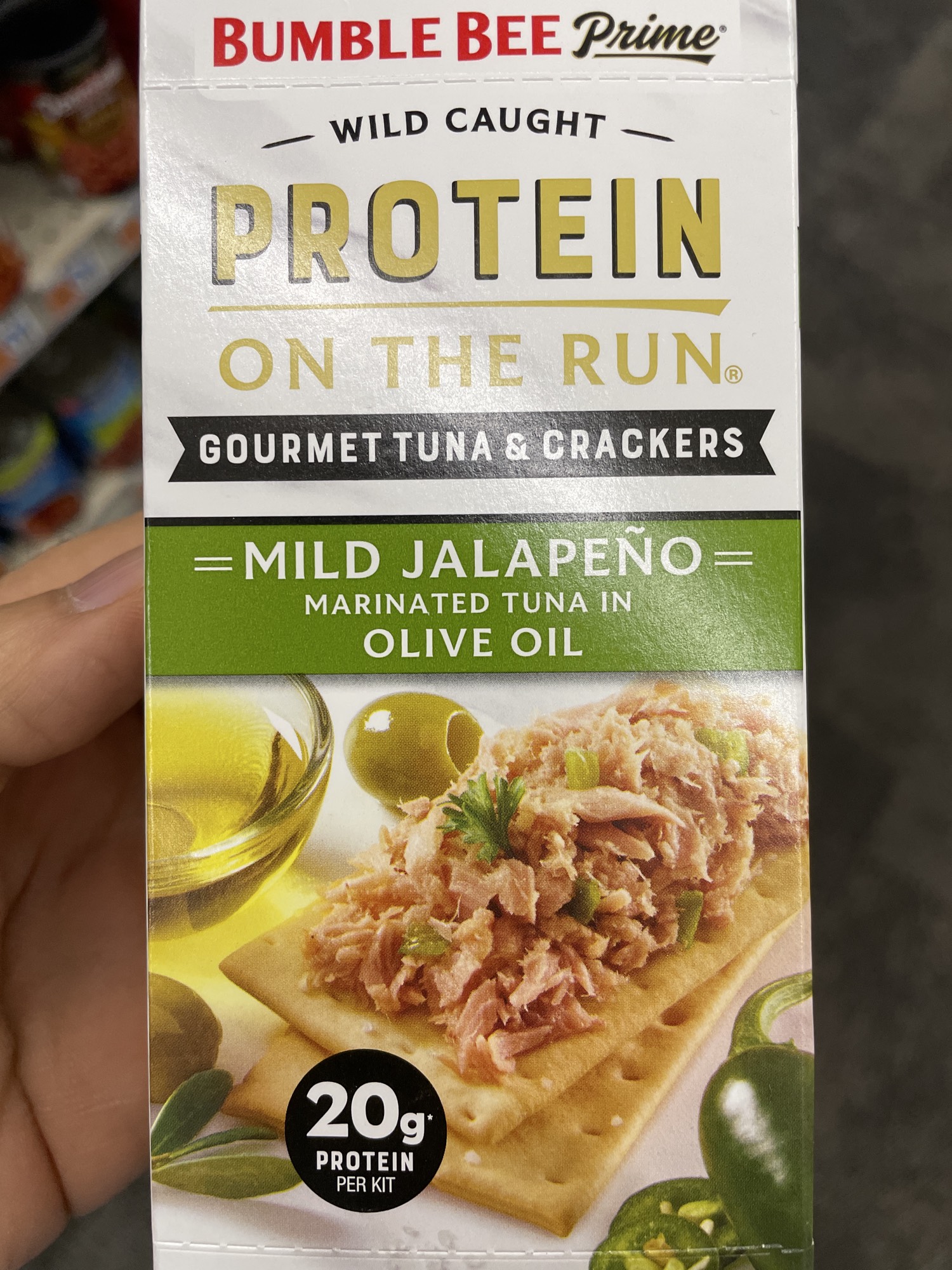 Protein On The Run Gourmet Tuna & Crackers Mild Jalapeño