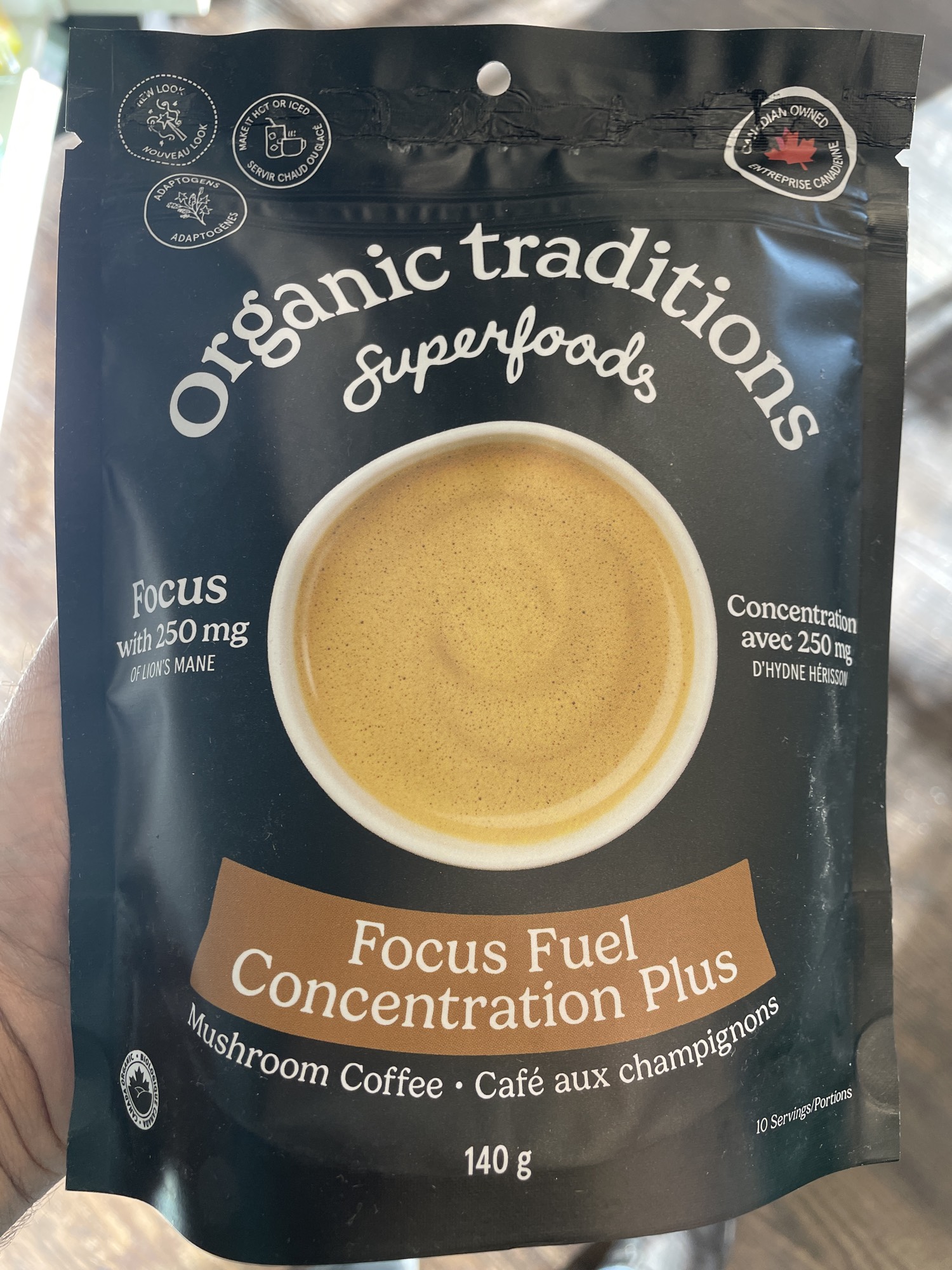 Focus Fuel Concentration Plus Mushroom Coffee