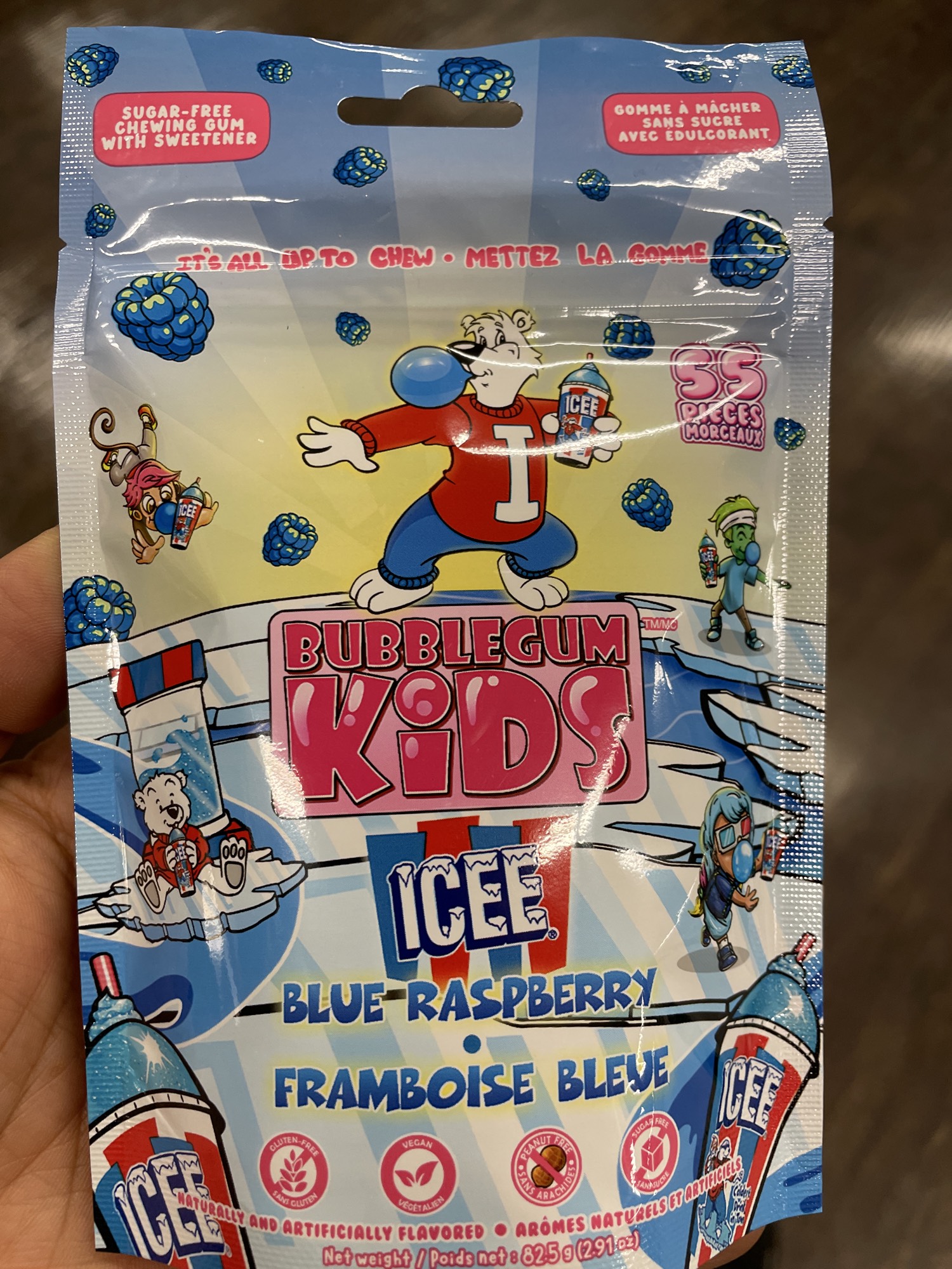 Bubblegum Kids Ice Blue Raspberry