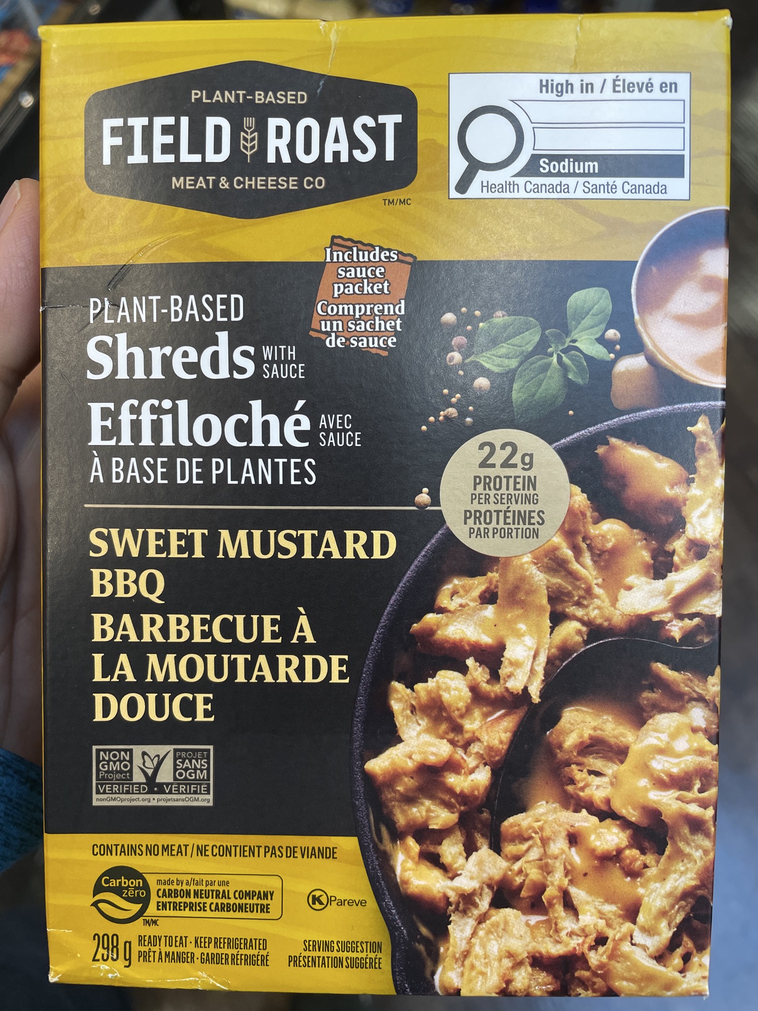 Plant-Based Shreds with Sauce Sweet Mustard BBQ