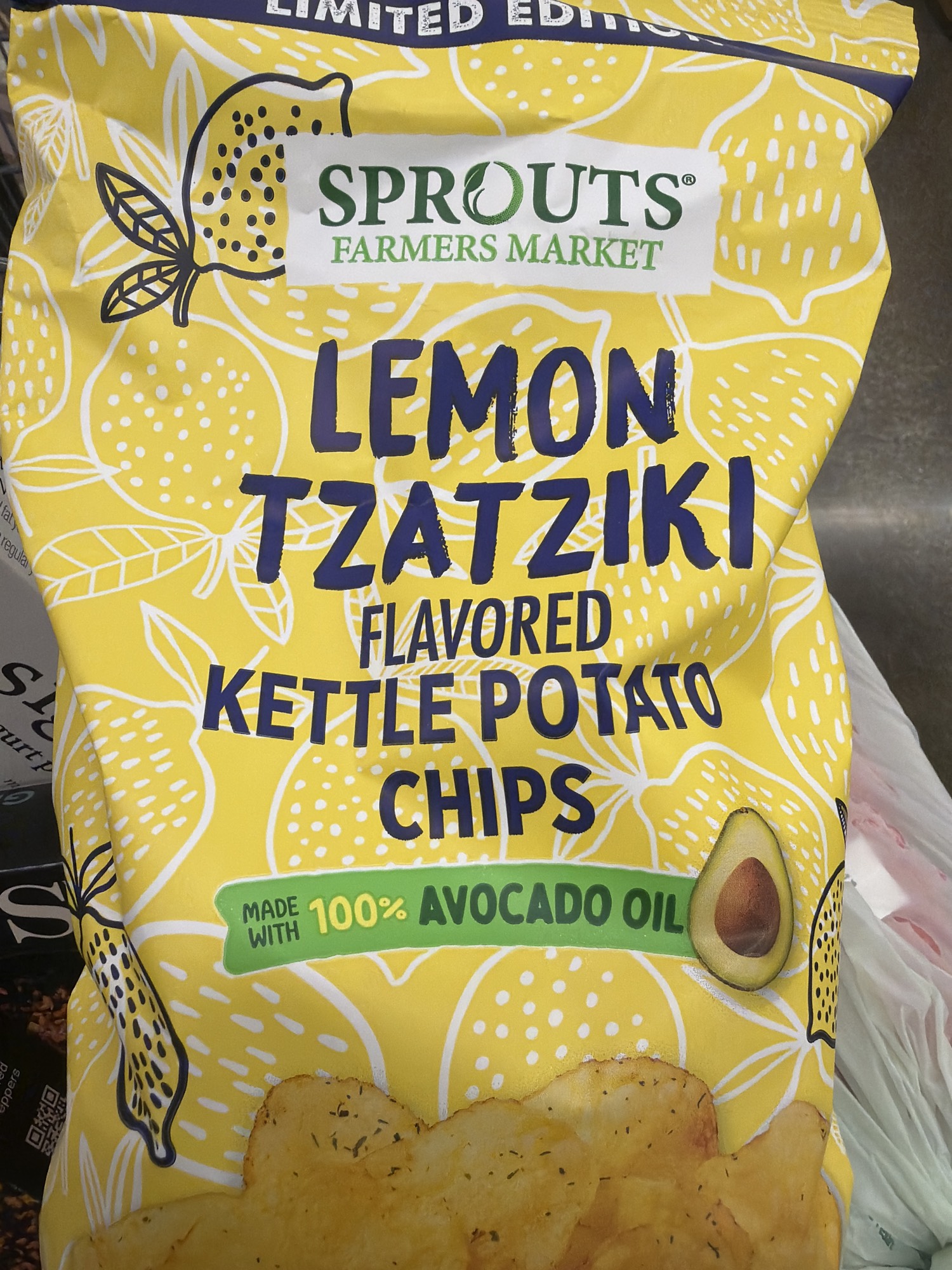 Lemon Tzatziki Flavored Kettle Potato Chips