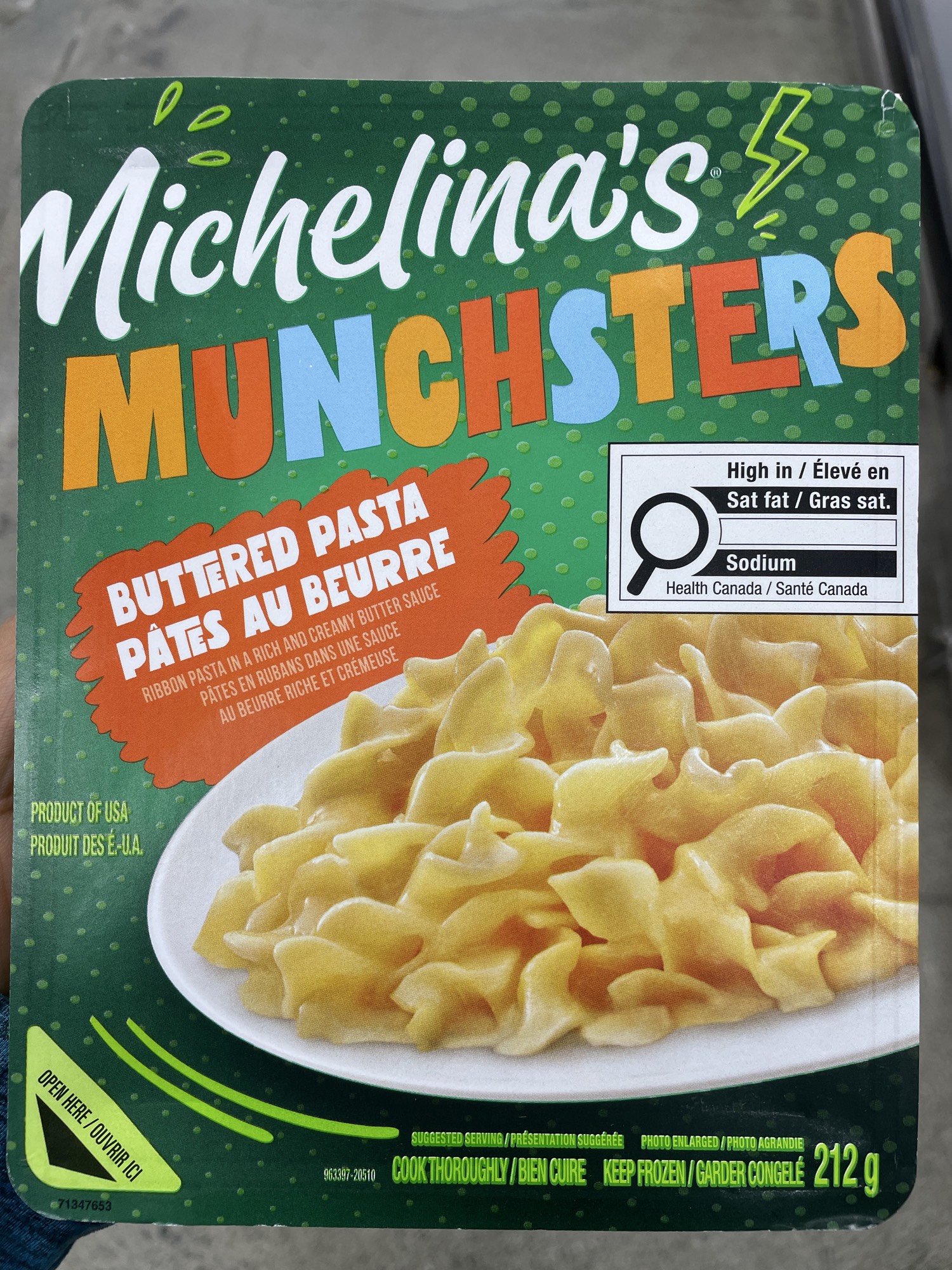 Munchers Buttered Pasta
