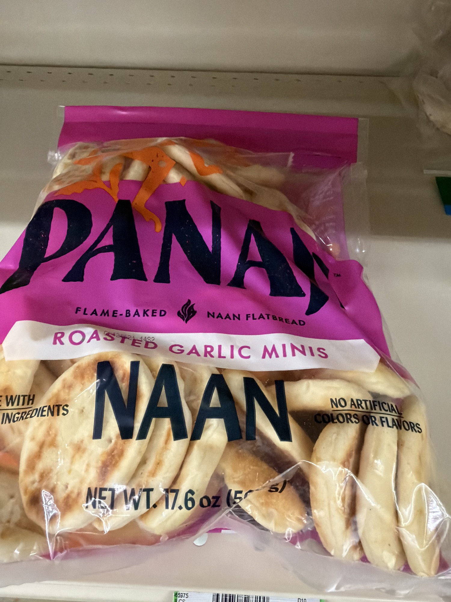 Roasted Garlic Minis Naan Flatbread