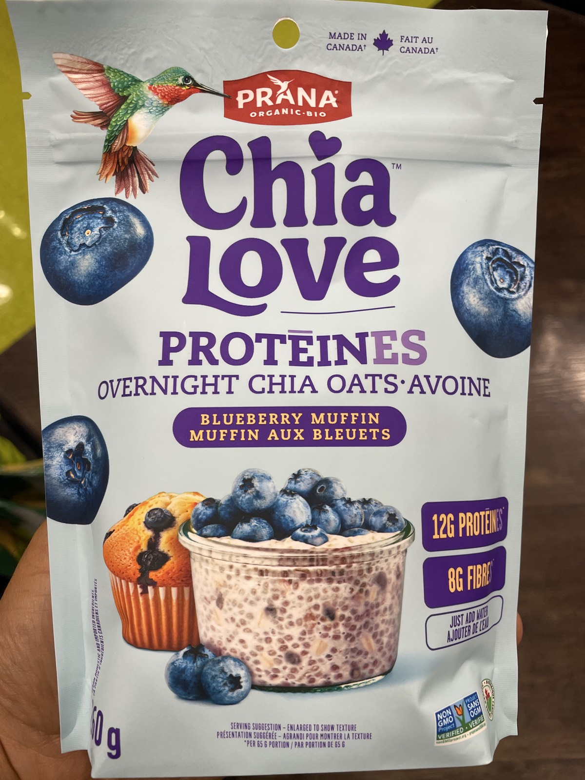 Chia Love Proteines Overnight Chia Oats