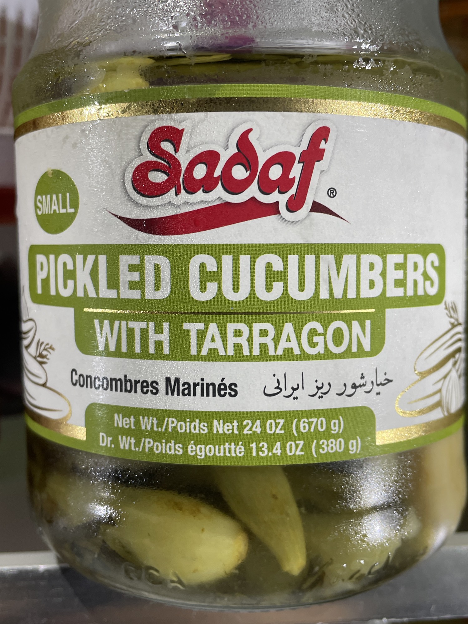 Pickled Cucumbers with Tarragon