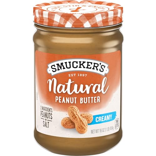 Smucker’s Natural Creamy Peanut Butter, 16 Oz. Jar