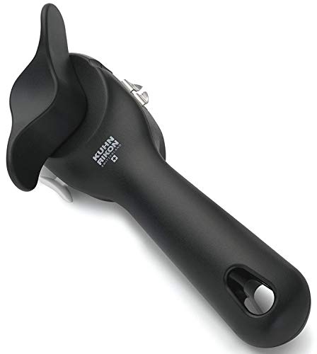 Kuhn Rikon Auto Safety LidLifter/Can Opener with Ring Pull, 8 x 2.5 x 2.75 inches, Black