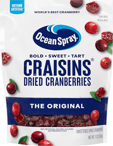 Ocean Spray, Craisins Dried Cranberries, Original, 12 Ounce Resealable Bag