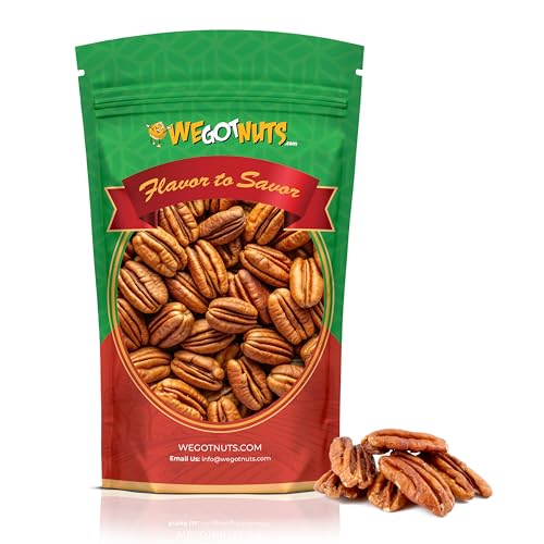 Two Pounds Of Pecans Raw, Whole, Shelled, Raw, Natural, No Preservatives Added, Non-GMO, NO PPO, 100% Natural We Got Nuts