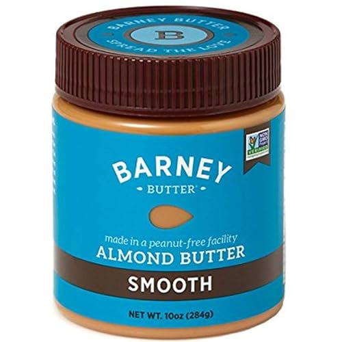 Barney Butter Almond Butter, Smooth, 10 Ounce Jar, Skin-Free Almonds, No Stir, Non-GMO, Gluten Free, Keto, Paleo, Vegan