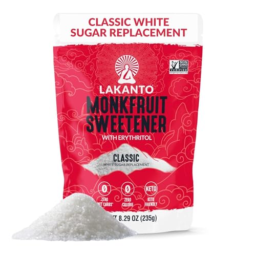 Lakanto Classic Monk Fruit Sweetener with Erythritol, 8.29 oz
