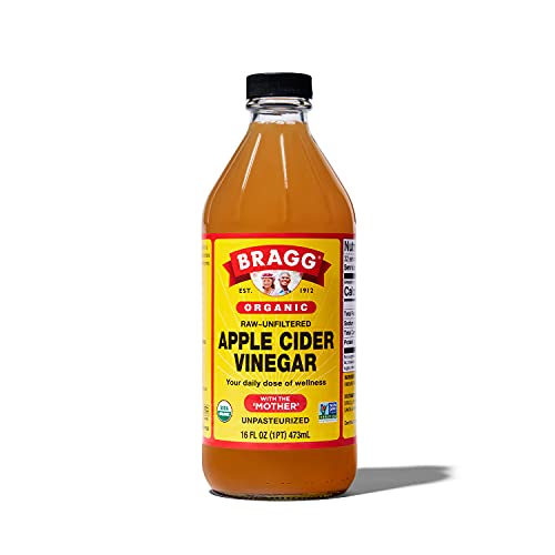Bragg Organic Raw Apple Cider Vinegar, 16 Fl Oz (Pack of 1)
