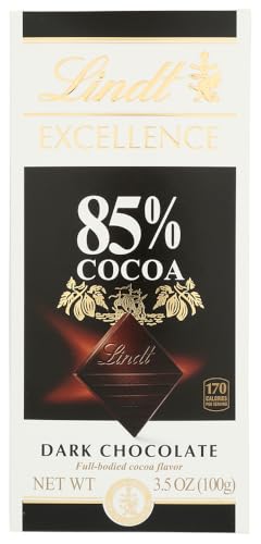 Lindt Excellence Extra Dark Chocolate 85% Cocoa, 3.5 Ounce (Pack of 1)
