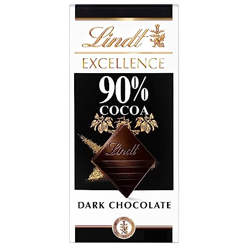 Lindt, 90% Cocoa Dark Chocolate Bar, Dark Chocolate Candy, 3.5 Ounce