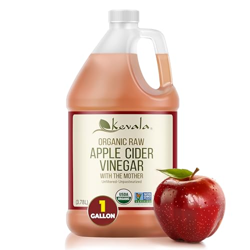 Kevala Organic Raw Apple Cider Vinegar - 1 gal, Unfiltered, Unpasteurized