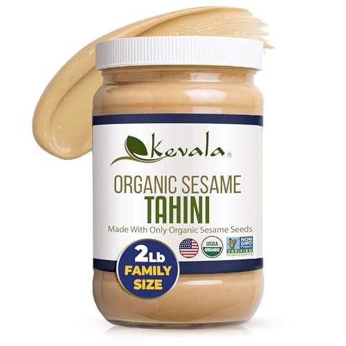 Kevala Organic Sesame Tahini | Smooth Hulled Sesame Paste | 32 oz / 2 lb