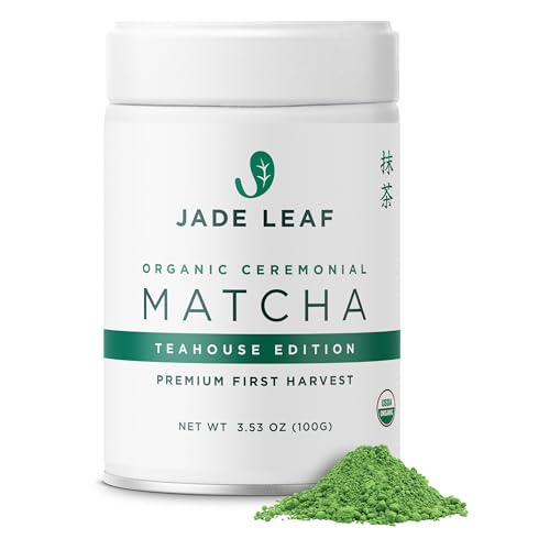 Jade Leaf Ceremonial Grade Matcha Powder, 100g / 3.53oz Tin