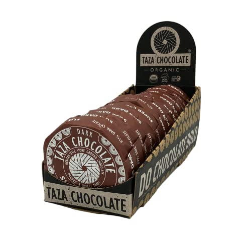 Taza Chocolate Organic Mexicano Disc 85% Super Dark Stone Ground, 12 Count