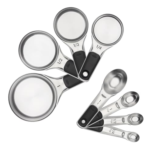 OXO Good Grips Stainless Steel Measuring Cups and Spoons 8-Piece Set