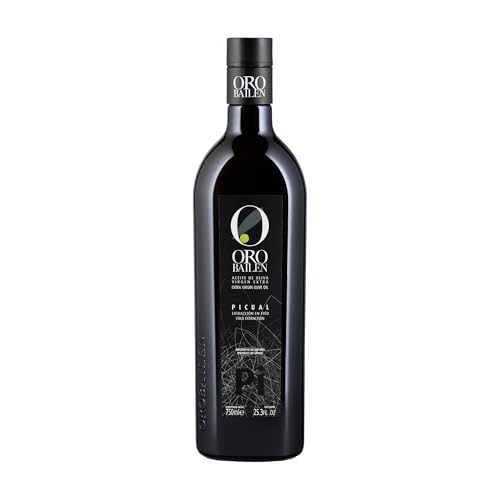 Oro Bailen Reserva Familiar Picual 2020 Harvest - 0.75 Liter / 25.4 Ounce - Spanish Extra Virgin Olive Oil from Jaen, Andalusia