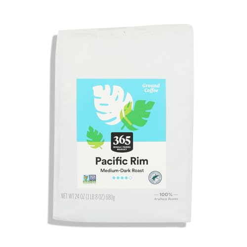 365 by Whole Foods Market, Pacific Rim Vienna Roast Ground Coffee, Dark Roast, 24 Ounce