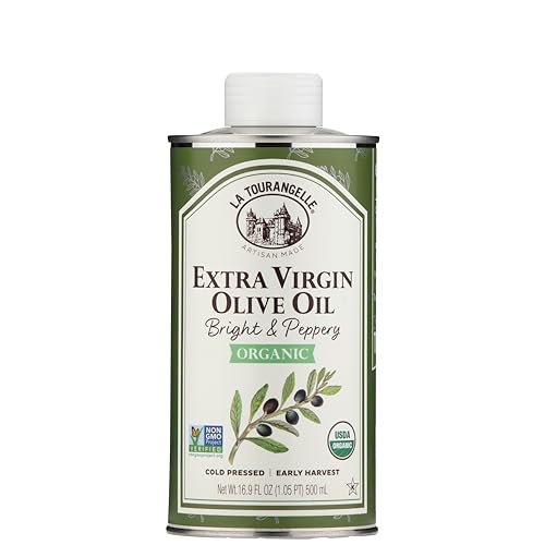 La Tourangelle Organic Extra Virgin Olive Oil, Bright & Peppery, 16.9 fl oz