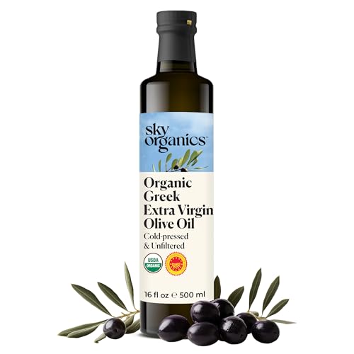 Sky Organics Organic Extra Virgin Olive Oil 16.9 fl oz, Sourced from Greece