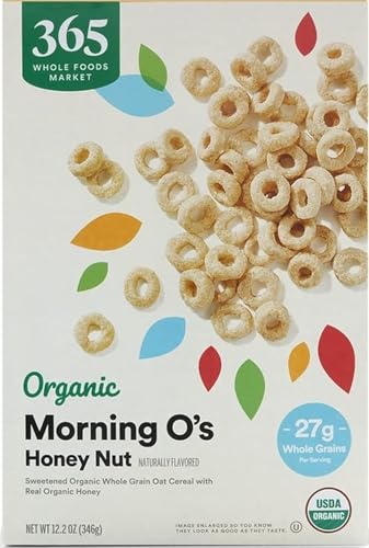 365 by Whole Foods Market, Organic Honey And Nut Morning O's Cereal, 12.2 Ounce