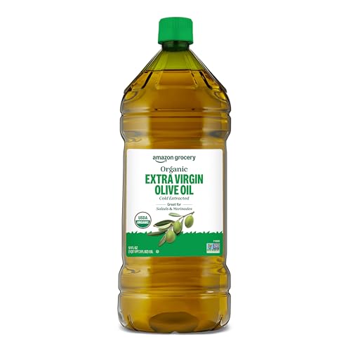 Amazon Grocery, Organic Extra Virgin Olive Oil, 51 Fl Oz