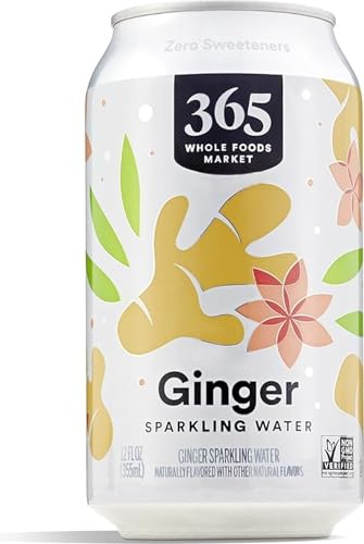 365 by Whole Foods Market, Sparkling Water, Ginger, 12 Fl Oz