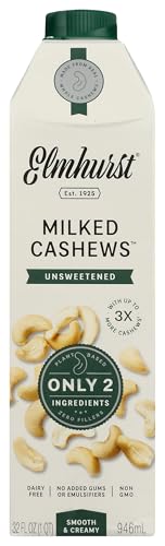 ELMHURST Unsweetened Cashew Milk, 32 FZ