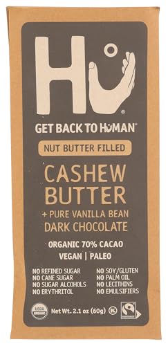 Hu Kitchen, Organic Cashew Butter Filled Dark Chocolate Bar, 2.1 Ounce