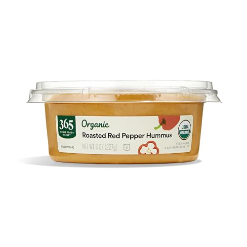 365 by Whole Foods Market Organic Roasted Red Pepper Hummus, 8 OZ