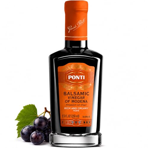 Ponti Rich & Creamy Italian Balsamic Vinegar of Modena, 8.5 Fl Oz