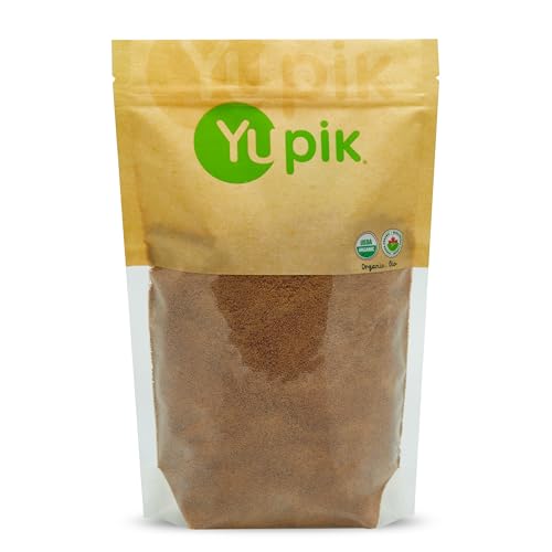 Yupik Organic Coconut Palm Sugar 2.2 lb (35.2 oz), USDA Certified, Non-GMO, Vegan, Gluten-Free, Kosher, Unrefined Natural, Sweetener & Brown Sugar Alternative for Baking & Cooking