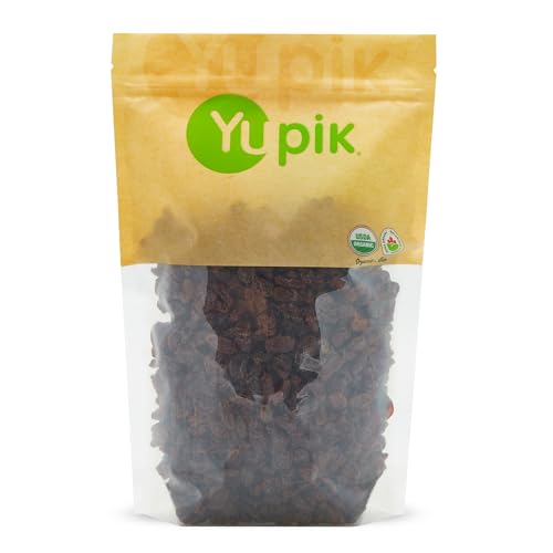 Yupik Organic Thompson Raisins, 2.2 lb (35.2 oz), Gluten-Free, Kosher, Non-GMO, Vegan, Dried Fruits, Naturally Sweet, No Added Sugar, Seedless, Healthy Snacks, Fruity Topping & Inclusion