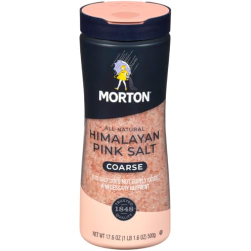 Morton Salt All-Natural Himalayan Pink Salt, Coarse, 17.6 Ounce