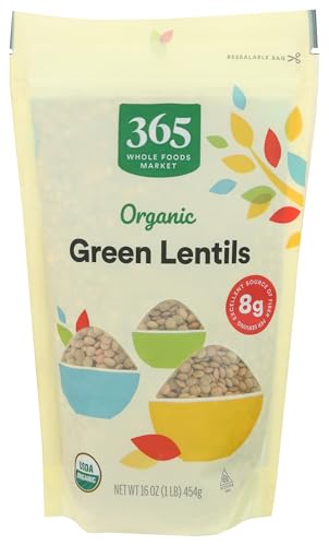 365 by Whole Foods Market, Organic Green Lentils, 16 Ounce