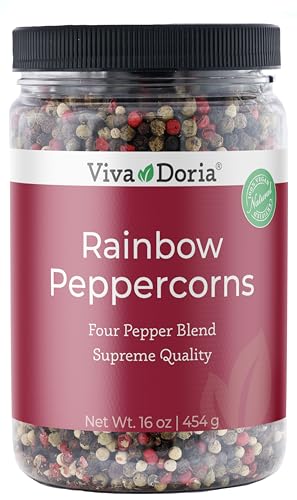 Viva Doria Rainbow Peppercorns, Whole Peppercorn Blend, 16 oz