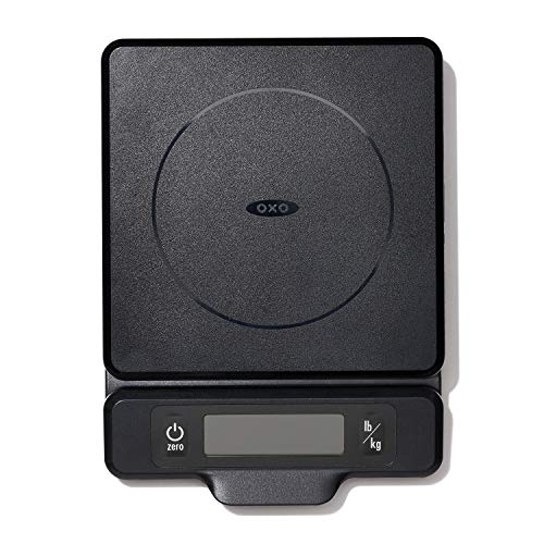 OXO Good Grips 5-lb Kitchen Scale with Pull-Out Display, Black
