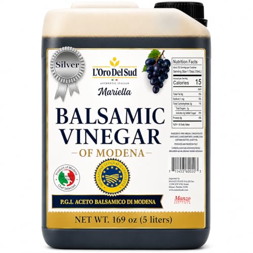 Mariella Premium Aged Balsamic Vinegar of Modena, IGP Certified, 5 liters