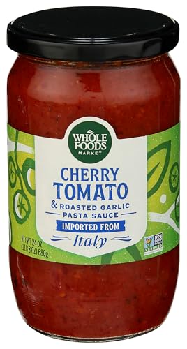 Whole Foods Market Whole Cherry Tomato & Roasted Garlic Pasta Sauce, 24 OZ