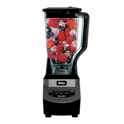 Ninja Blender for Smoothies & Shakes, 1000W, 72oz Pitcher, Black, NJ601AMZ