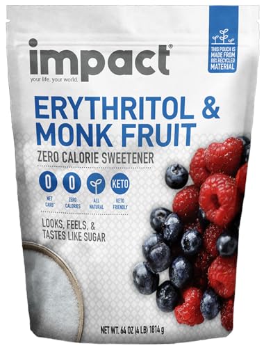 Impact - White Monk Fruit & Erythritol Sweetener Blend - 4 lb