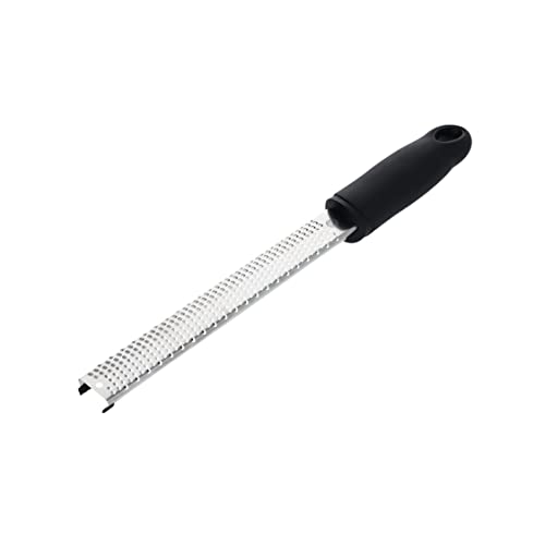 MasterChef Lemon Zester Grater with Handle, Stainless Steel, Non Slip Grip