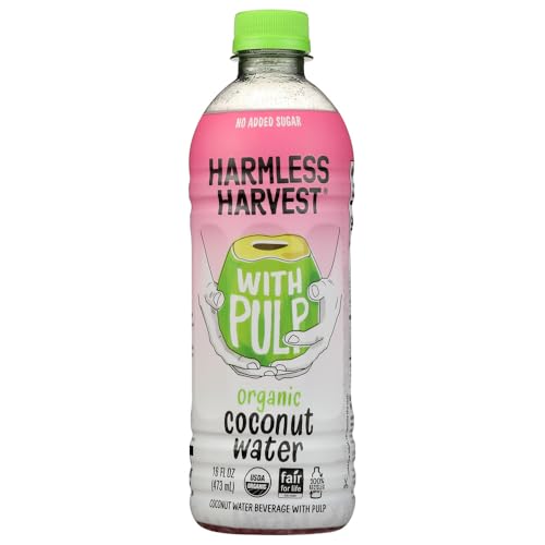 HARMLESS HARVEST Organic Coconut Water With Pulp, 16 FZ
