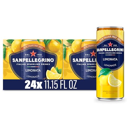 Sanpellegrino Italian Sparkling Drink Limonata, Sparkling Lemon Beverage, 24 Pack Of Cans