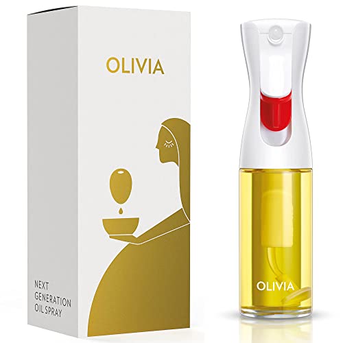 FLAIROSOL OLIVIA SIGNATURE Oil Sprayer for Cooking, 130ml Glass,White Print